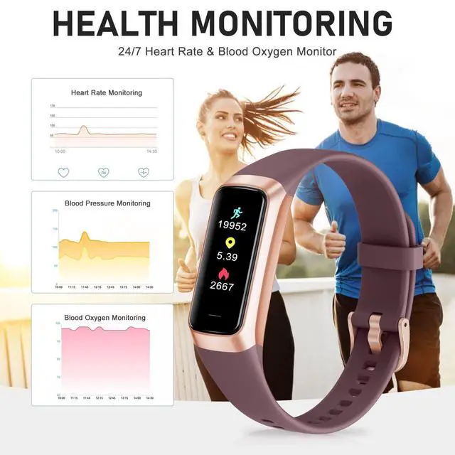 Alt view image 9 of 12 - Fitness Tracker, Fitness Watch with 24/7 Heart Rate Blood Oxygen Sleep Monitor, 1.10" AMOLED HD Touch Color Screen Step Counter, Activity Trackers Pedometer Health Smart Watch for Women Men
