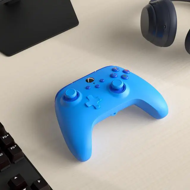 Alt view image 9 of 14 - Wired Controller for Xbox Series X|S - blue, gamepad, video game/gaming controller, works with Xbox One, Officially Licensed