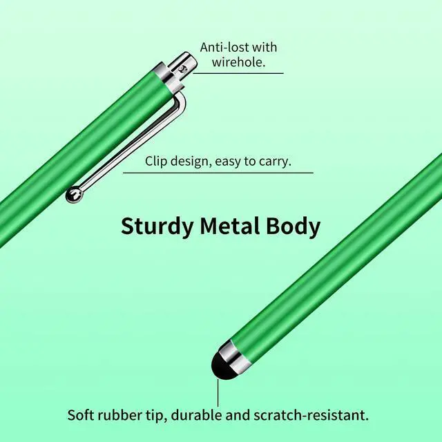 Alt view image 9 of 14 - 20 Pack Stylus Pen,Stylus Pen for Touchscreen High Precision and Sensitivity for Everyday Writing/Drawing,Universal Stylus Compatible with Touch Screens,10 Colors