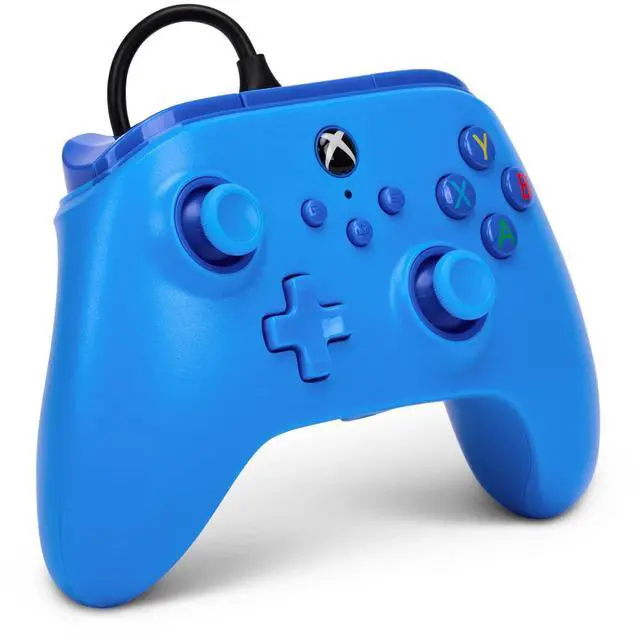 Alt view image 11 of 14 - Wired Controller for Xbox Series X|S - blue, gamepad, video game/gaming controller, works with Xbox One, Officially Licensed