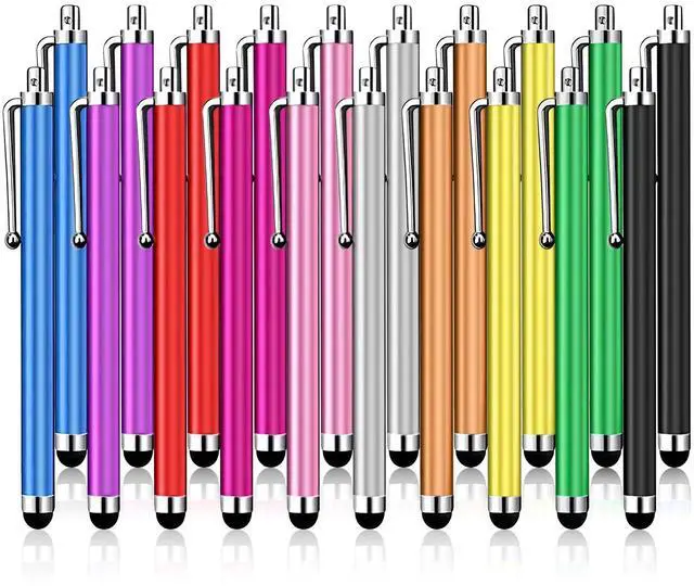Alt view image 8 of 14 - 20 Pack Stylus Pen,Stylus Pen for Touchscreen High Precision and Sensitivity for Everyday Writing/Drawing,Universal Stylus Compatible with Touch Screens,10 Colors