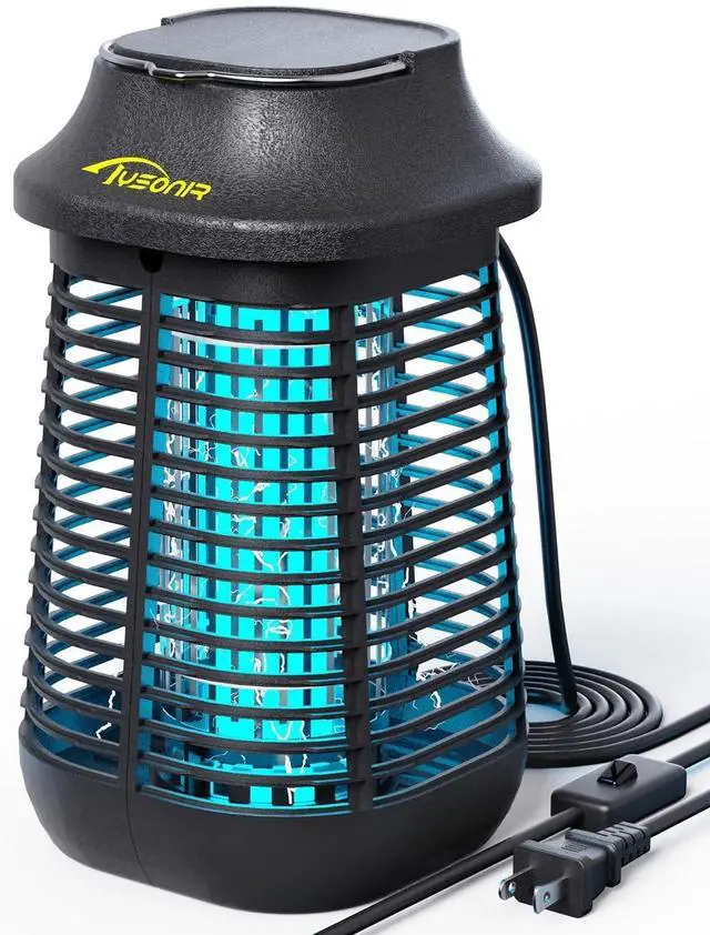 Alt view image 8 of 14 - Bug Zapper 4200V for Outdoor and Indoor, 9.84 Ft Power Cord with Switch, Waterproof Electric Mosquito Zappers(3rd Generation), Mosquito lamp, Electronic Bug Zapper Light Bulb