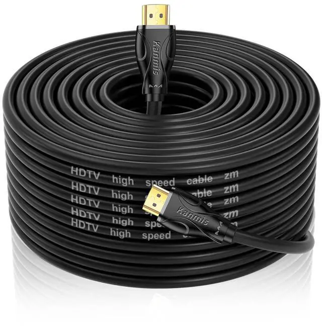 Alt view image 8 of 14 - 4K HDMI Cable 75ft, High Speed Hdmi Cables (HDMI2.0,18Gbps,1080P)-Ethernet Audio Return Video 4K HDMI Cable, Ultra High Speed Gold Plated Connectors, Compatible with Playstation Arc PS3 PS4 PC HDTV