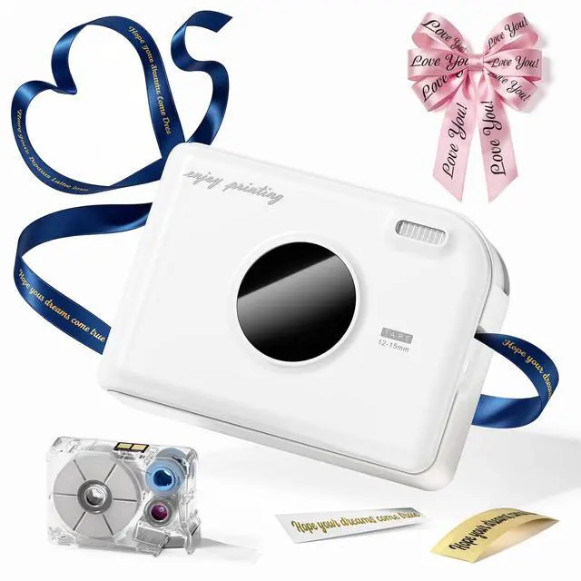 Alt view image 8 of 14 - Label Maker Machine with Waterproof Labels, A30 Ribbon Label Printer, Mini Bluetooth Portable Label Printer Sticker Rechargeable for Gift Wrap, DIY Decor, Home Office Small Business School