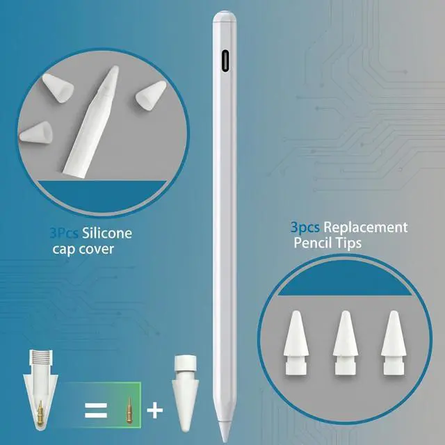 Alt view image 11 of 14 - Findmy Stylus Pen for Apple iPad 2018-2026, iPad Pencil for iPad A16 10th/9th/8th/7th/6th Gen, iPad Air 11/13 M2/M3/5/4/3, Pro 11/12.9/13 M4, Mini 5/6/A17 Pro Digital Pen (No Wireless Charging)