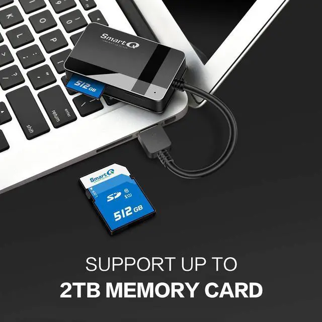 Alt view image 9 of 12 - C368 USB 3.0 Card Reader - Plug & Play, Compatible with Apple & Windows, Supports SD, Micro SD, MS, CF Cards
