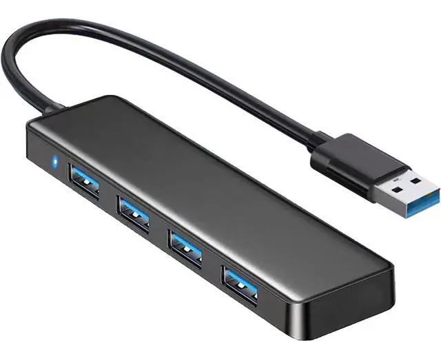 Alt view image 8 of 14 - USB 3.0 Hub, 4-Port USB Hub USB Splitter USB Expander for Laptop, Xbox, Flash Drive, HDD, Console, Printer, Camera,Keyborad, Mouse(Not for Charging)