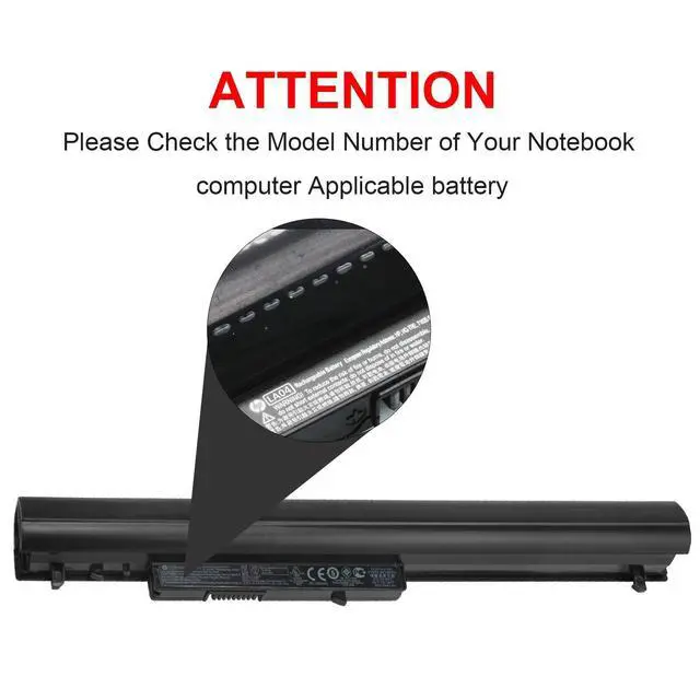 Alt view image 11 of 12 - 776622-001 Battery for HP 15-f272wm LA04 15-f233wm 15-f271wm 15-f211wm 15-f039wm 15-f010wm 15-f009wm 15-f010dx 15-f033wm 15-f305dx 15-f111dx 15-f162dx 15-n210dx 15-f023wm 15-f024wm 15-f100dx 15-f337wm