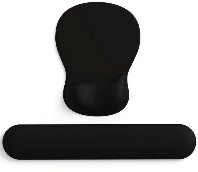 Alt view image 8 of 14 - Gel Wrist Rest Mouse Pad-Ergonomic Office Mousepad with Wrist Support-Non-Slip, Design Desk Accessories Mat for Home&Game Decor (09Black Set)