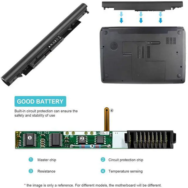 Alt view image 14 of 14 - 919700-850 Laptop Battery for HP Spare 919681-221 919682-121 919682-421 919682-831 919701-850 JC03 JC04 15-BS000 15-BW000 15-bs0xx 15-BS113DX 15-BS013DX 15-BS015DX 15-BS115DX 15-BS060WM 15-BS070WM