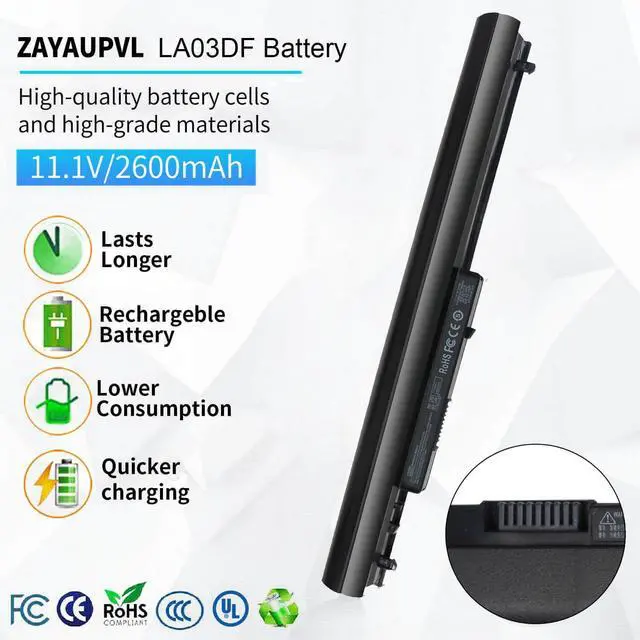 Alt view image 9 of 14 - LA03DF Battery for HP 15-F Series 776622-001 15-f272wm 15-f233wm 15-1272wm 15-f387wm 15-f222wm 15-f271wm 15-f211wm 15-f010wm 15-f215dx 15-f305dx 15-f010dx 15-f111dx 15-f162dx HSTNN-IB6R 752237-001