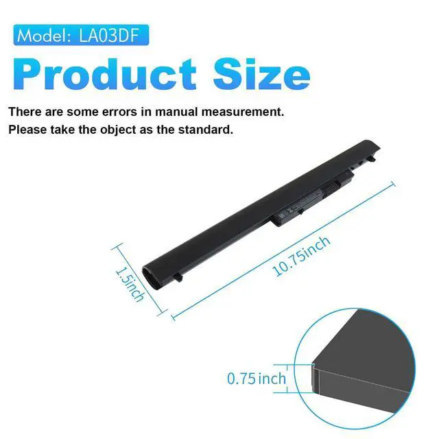Alt view image 10 of 14 - LA03DF Battery for HP 15-F Series 776622-001 15-f272wm 15-f233wm 15-1272wm 15-f387wm 15-f222wm 15-f271wm 15-f211wm 15-f010wm 15-f215dx 15-f305dx 15-f010dx 15-f111dx 15-f162dx HSTNN-IB6R 752237-001