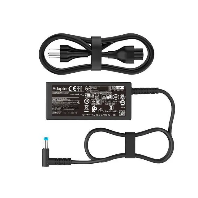 Alt view image 8 of 14 - 45W 19.5V 2.31A 741727-001 Laptop Charger Compatible with HP is 13252 213349-009 Pavilion 15 Notebook 740015-003 741553-850 HSTNN-DA40 TPN-LA15 Blue Tip Smart AC Power Adapter