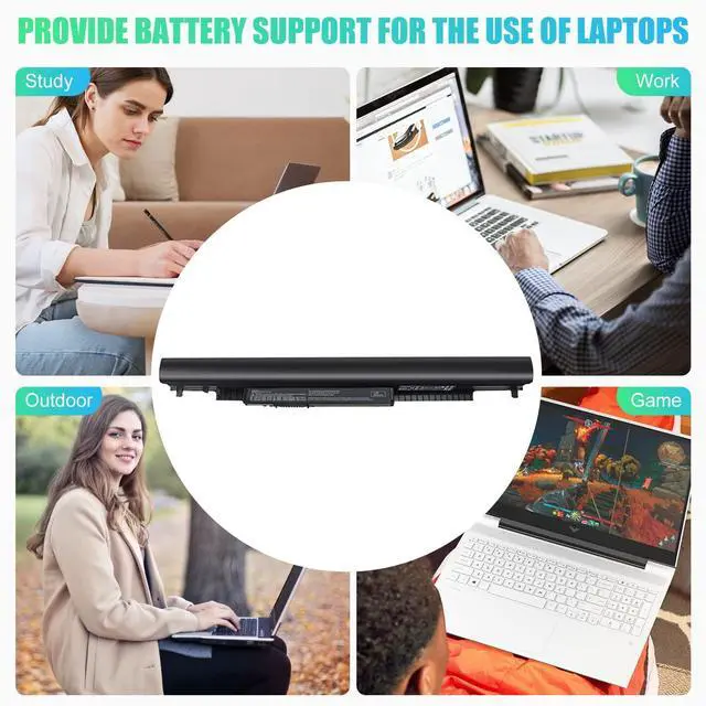 Alt view image 11 of 14 - Laptop/Notebook Battery Replacement for HP 776622-001 728460-001 TPN-Q130 752237-001 TPN-Q132 LA04 TPN-Q129 LA04DF HSTNN-DB5M HSTNN-YB5M F3B96AA HSTNN-UB5M - Black - High Performance New