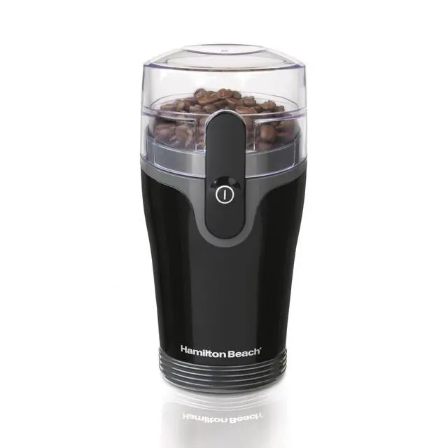 Alt view image 8 of 12 - Fresh Grind Electric Coffee Grinder for Beans, Spices and More, Stainless Steel Blades, Removable Chamber, Makes up to 12 Cups, Black