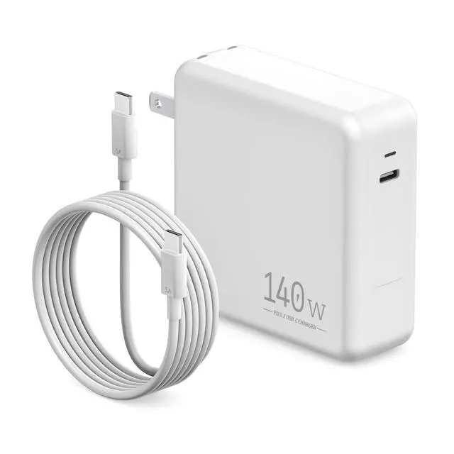Alt view image 8 of 14 - 140W USB C Laptop Fast Charger, Compatible with MacBook Air MacBook Pro, M2 M3 M4 M5, iPad Pro, iPhone,Galaxy S25, Include Charge Cable-USB C to C