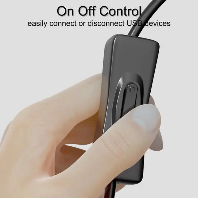 Alt view image 7 of 9 - USB On/Off Switch Cable 2-Pack,2A Charging 480Mbps Data,Type-A 2.0 Power Extension Cord with ON/OFF for PC Computer,Laptop,TV,Car,PS4/PS5/Xbox,USB Fan Lamp LED Keyboard Mouse Flash Drive,Raspberry Pi