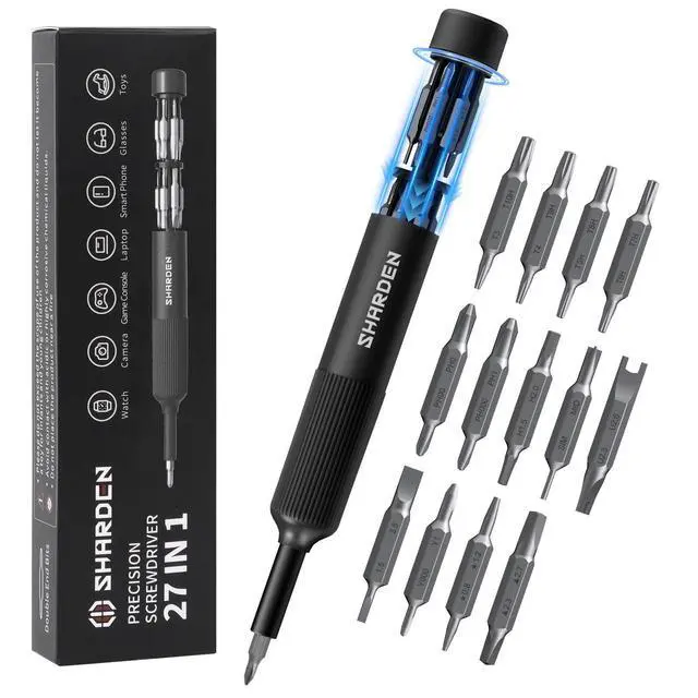 Alt view image 8 of 14 - 27-in-1 Precision Screwdriver Set Multi Bit Small Screwdriver Magnetic Mini Screwdriver Set Pen Style Manual Repair Tool Kit For Eyeglass, Watch, Computer, Jewelers, Laptop, Electronics, Phone