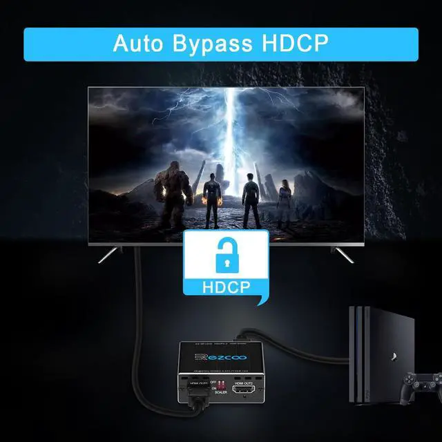 Alt view image 13 of 13 - SP12H2 4K HDMI Splitter - 1x2 HDR, Dolby Vision Atmos, Down Scaler, 4K 1080P Sync, 4:4:4, HDCP2.2, EDID 4K5.1/4K7.1/Copy, For Game, Xbox, PS5, Roku