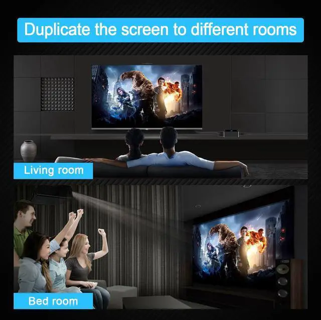 Alt view image 12 of 13 - SP12H2 4K HDMI Splitter - 1x2 HDR, Dolby Vision Atmos, Down Scaler, 4K 1080P Sync, 4:4:4, HDCP2.2, EDID 4K5.1/4K7.1/Copy, For Game, Xbox, PS5, Roku