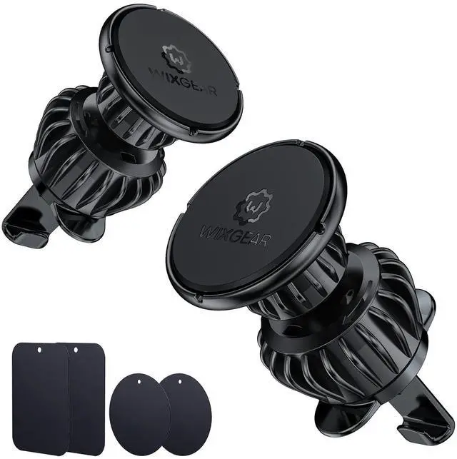 Alt view image 13 of 14 - [2 Pack Universal Air Vent Magnetic Phone Holder for Car, Phone Mount for Car for Cell Phones and Mini Tablets (New Upgraded Vent Locks)