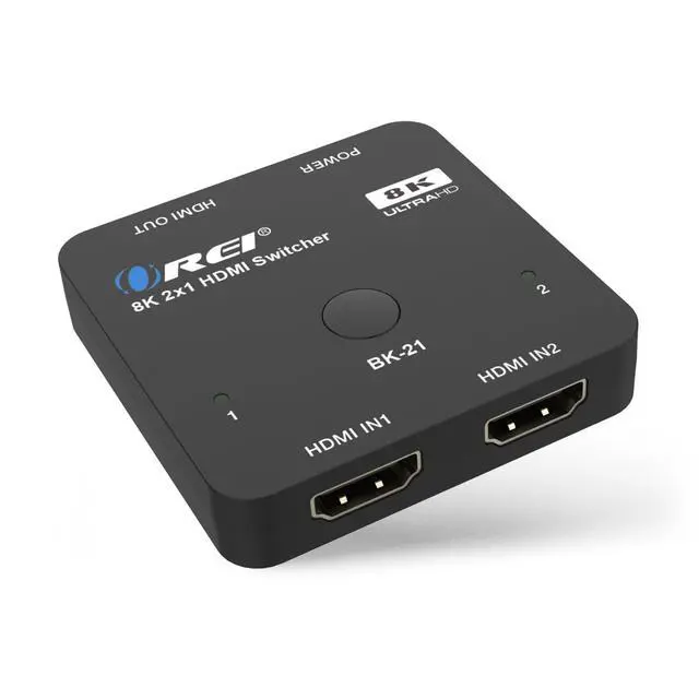 Alt view image 11 of 13 - 8K 2x1 HDMI Switch 4K@120hz - Auto HDMI Selector 48Gbps High Resolution Switch Between 2 Inputs Perfect for Gaming, PS5, Xbox, HDR10, Dolby Vision