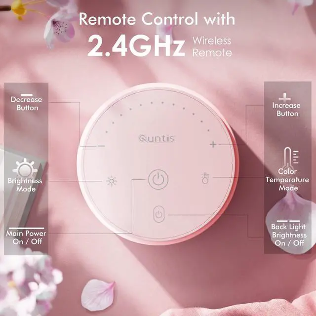 Alt view image 10 of 13 - Pink Monitor Light Bar with Remote, Eye-Care No Glare, Space Saving Computer Desk Lamp As Gifts for Girls, Stepless Dimming, Modern Aesthetic Desk Light Bar for Home Office, Mother's Day