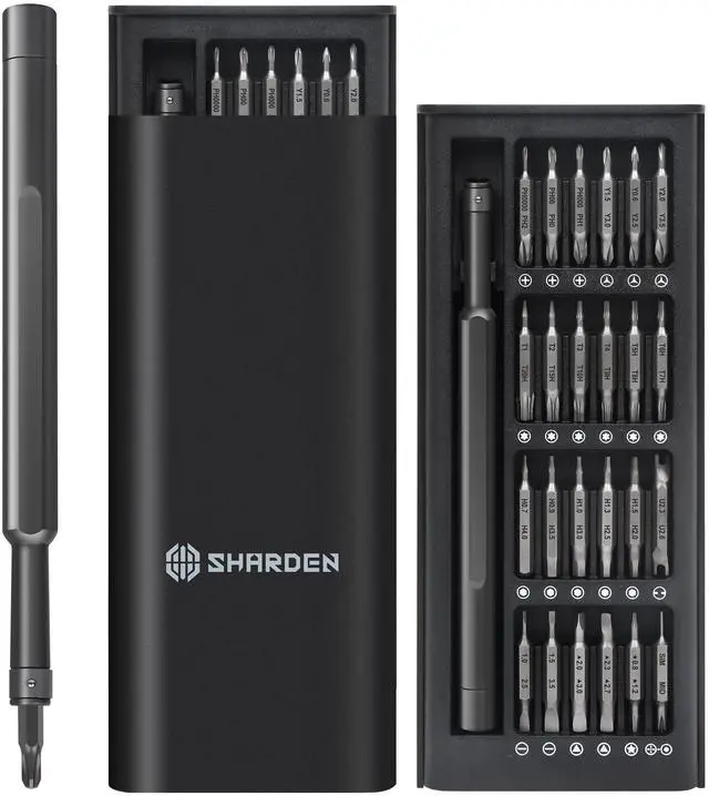 Alt view image 8 of 12 - Precision Screwdriver Set, Small Screwdriver Set with Torx, Pentalobe, Tri-wing, Mini Repair Tool Kit for PC, Laptop, MacBook, Computer, iPhone, PS5, Watch, Glasses, Electronic (49 in 1 Black)