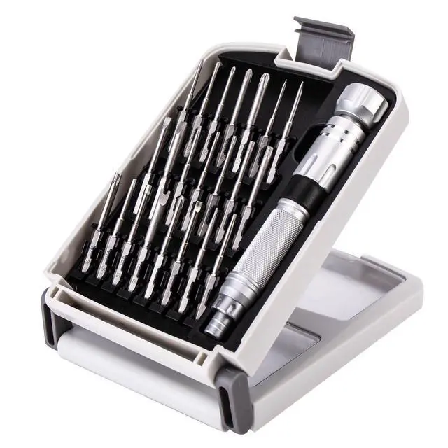 Alt view image 7 of 10 - Small Precision Screwdriver Set for Electronics,22-in-1 Mini Screwdriver Set with 22 S2 Magnetic Screw Driver Bits and Extendable Handle,Multi-bit Tool Kit for Eyeglass Computer Laptop Watch