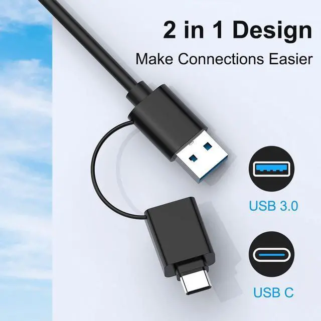 Alt view image 10 of 14 - USB C USB3.0 Multi Card Reader for SD, CF, Micro SD, XD, MS Cards - 7 in 1 Adapter Hub for Windows, Mac, Linux, Android