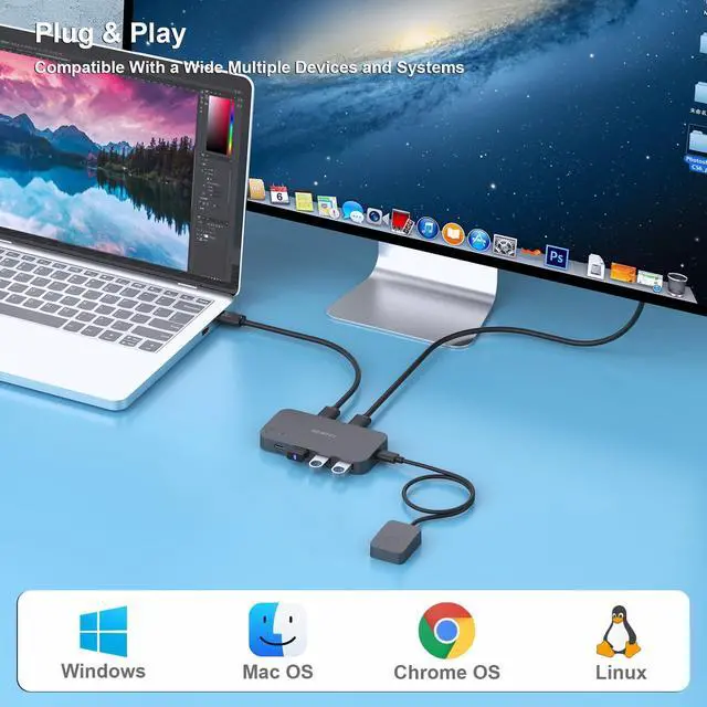 Alt view image 13 of 14 - USB 3.0 Switch, USB Switcher 2 Computers Share 3*USB 3.0 and 1*USB C with Remote Control for PC Mouse Keyboard Printer Scanner, USB KVM Switch Selector Compatible with Windows, Mac, Linux