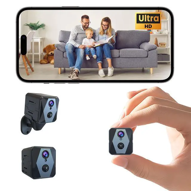 Alt view image 8 of 14 - Indoor Camera, 4K Security Camera, Wireless Camera with 100-day Standby Time, Real-Time Recording, AI Motion Detection, Support Cloud & TF Storage, Auto Night Vision, Cameras for Home Security