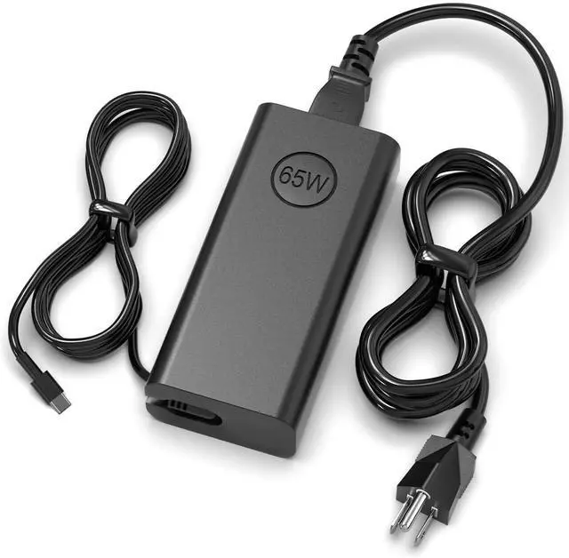 Alt view image 7 of 12 - New Slim 65W USB C Dell Laptop Charger - for Latitude 5530 5420 5430 5520 5540 7430 7420 7440, for Inspiron 14 7425 16 7620 XPS 13 7390 2-in-1 Chromebook 3100 Dell Computer Power Adapter Cord