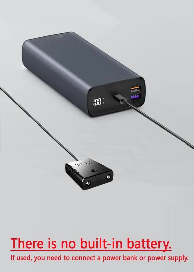 Alt view image 14 of 14 - Mini Spy Camera Wireless Hidden, WiFi Home Security Cam HD1080P Small Surveillance Camera Nanny Cams,Remote Viewing,Clear Night Vision, Motion Detection