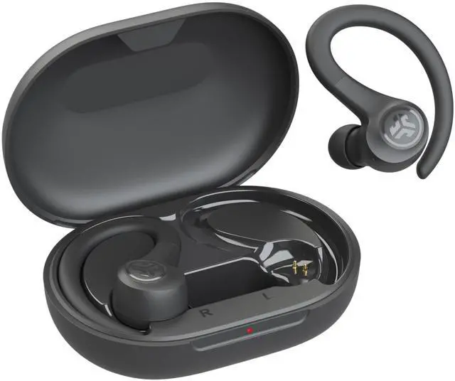 Alt view image 14 of 14 - Go Sport+ Wireless Workout Earbuds Featuring C3 Clear Calling, Secure Earhook Sport Design, 35+ Hour Bluetooth Playtime, and 3 EQ Sound Settings (Graphite)