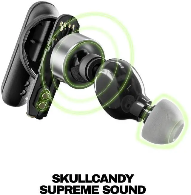 Alt view image 10 of 14 - Smokin Buds Wireless Earbuds, Bluetooth Headphones, Noise Isolating Fit, Up to 20 Hours Battery, IPX4 Sweat and Water Resistant, Microphone for iPhone Android - True Black