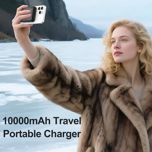 Alt view image 13 of 14 - for Magsafe Power Bank, 10000mAh Magnetic Power Bank with USB-C Cable and PD 20W USB C Fast Charging LED Display, Wireless Portable Charger for iPhone 17/16/15/14/13/12/Pro/Pro Max