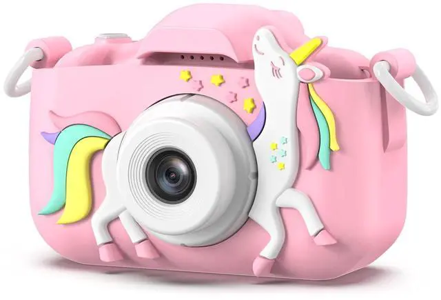 Alt view image 8 of 14 - Kids Camera Toys for 3-8 Year Old Girls Boys,Children Digital Video Camcorder Camera with Cartoon Soft Cover, Best Chritmas Birthday Festival Gift for Kids - 32G SD Card Included