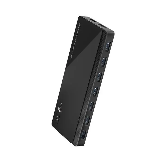 Alt view image 8 of 14 - Powered USB Hub 3.0 with 7 USB 3.0 Data Ports and 2 Smart Charging USB Ports. Compatible with Windows, Mac, Chrome & Linux OS, with Power On/Off Button, 12V/4A Power Adapter(UH720)