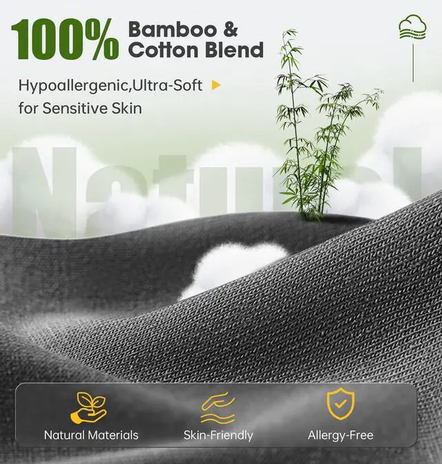 Alt view image 9 of 14 - BambooCotton 3D Bluetooth Sleep Mask, 2025 New Sleep Headphones, Wireless Comfort, Sustainable Luxury for Better Sleep