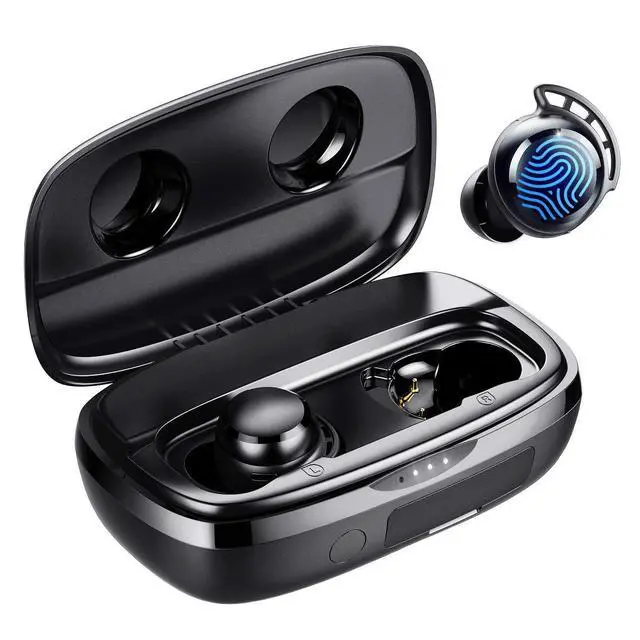Alt view image 6 of 10 - Wireless Earbuds, 110H Playtime Bluetooth 5.3 IPX8 Waterproof Touch Control True Wireless Bluetooth Earbuds with Mic Earphones in-Ear Deep Bass Built-in Mic Bluetooth Headphones, FlyBuds 3