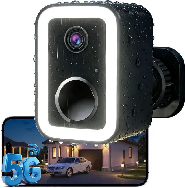 Alt view image 8 of 14 - 2026 Upgraded 2K Security Cameras Wireless Outdoor, AI Motion Detection & Spotlight Siren Alarm, Outside Battery Powered Camera for Home Security, Full-Color Night Vision, Support WiFi 5G & 2.4G