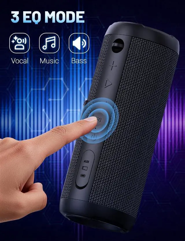 Alt view image 14 of 14 - Portable Bluetooth Speaker 30W Dual Pairing True Wireless Stereo HD Sound IPX7 Waterproof Outdoor Sport Shower Wireless Speaker Bluetooth 5.3 for Home Party