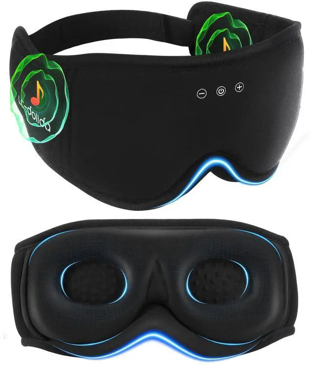 Alt view image 8 of 14 - BambooCotton 3D Bluetooth Sleep Mask, 2025 New Sleep Headphones, Wireless Comfort, Sustainable Luxury for Better Sleep