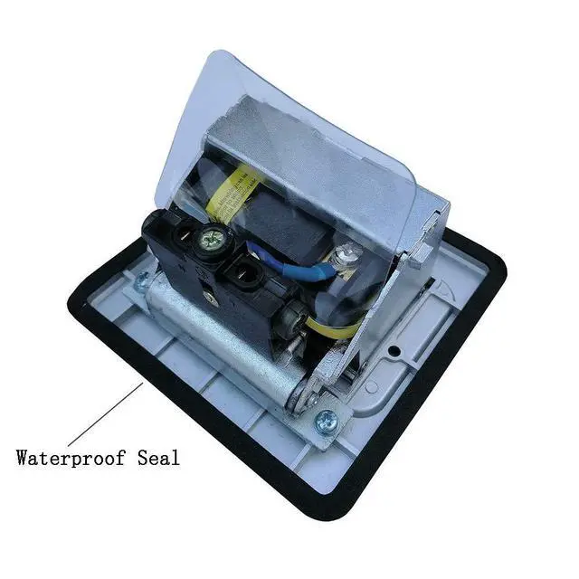 Alt view image 9 of 12 - Pop Up Floor Electrical Outlet Kitchen Countertop UL Listed Pop Out GFCI Receptacle Box Cover with Waterproof Socket 20A Silver