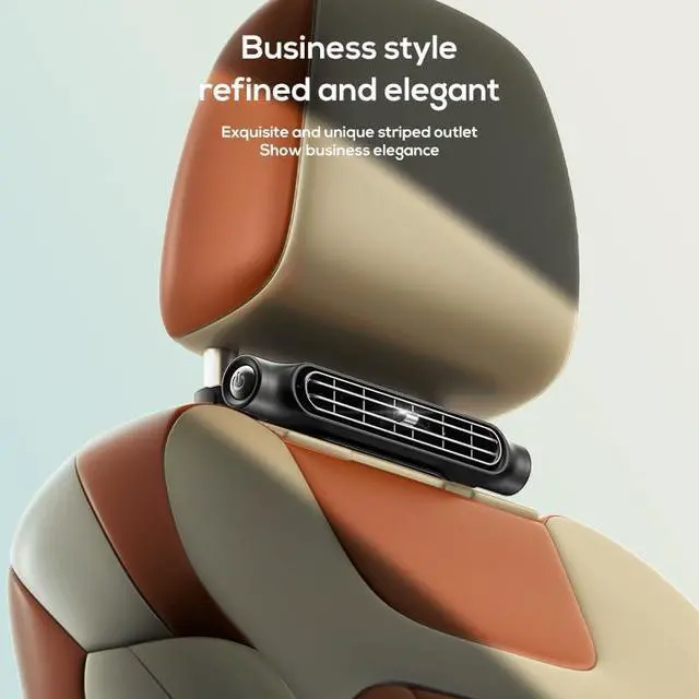 Alt view image 12 of 14 - Car Fan for Driver and Passenger's Seat - Mini Portable USB Backseat Cooling Fan Kids Baby Quiet headrest Neck Fan Accessories with 3 Adjustable Wind Speeds for All Cars Vehicle Jeep Van RV Truck