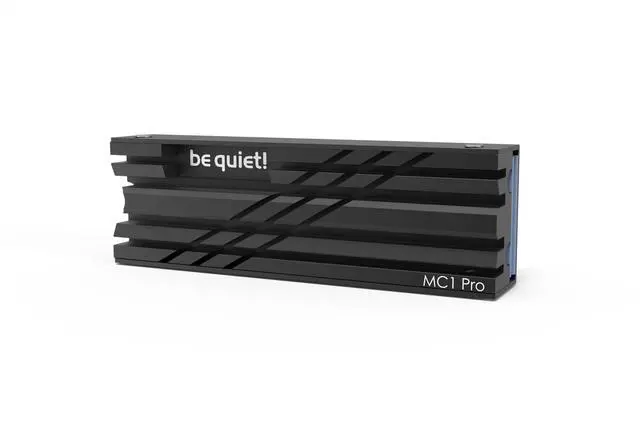 Alt view image 3 of 4 - MC1 Pro M.2 SSD Cooler, Heatpipe Heatsink for 2280 NVMe, Dual-Sided Compatible, Black Aluminum for Maximum Cooling Performance, BZ003