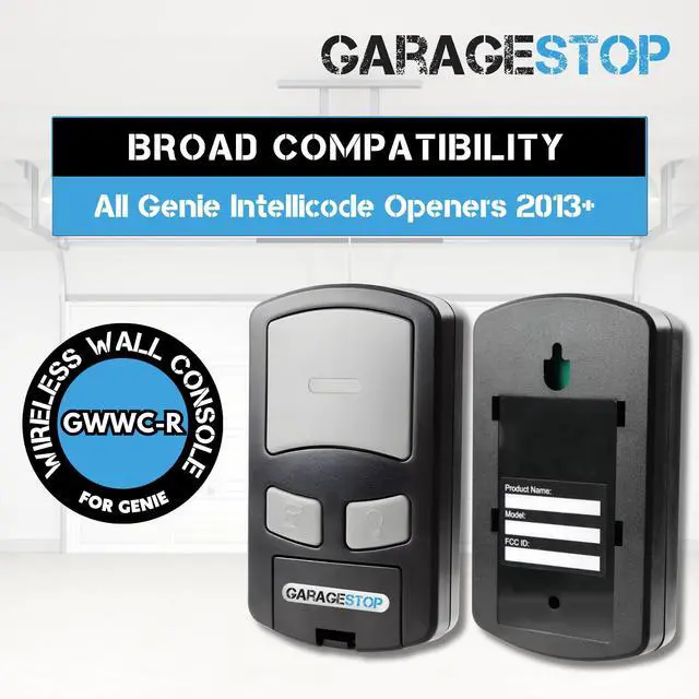 Alt view image 11 of 12 - for Genie Intellicode Wireless Garage Door Opener Wall Console, GWWC-R Compatible with Genie Garage Door Opener Remote, for Garage Openers 2013 to Present