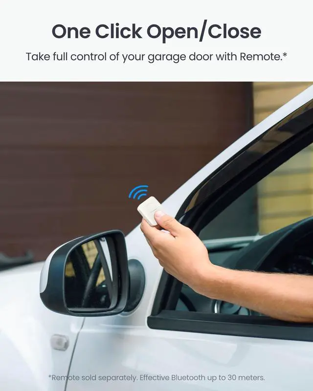Alt view image 13 of 14 - WiFi Smart Garage Door Opener, Matter Certified, Alexa/Google/Siri/IFTTT/Smartthings Supported, Most Garage Door Supported, App Control, Multiple Notification Modes, No Hub Needed