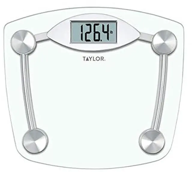 Alt view image 6 of 10 - Digital Bathroom Scale, Body Weight Scale, Instant On and Off, 400 lb Capacity, Sturdy Clear Glass with Chrome-Finish Base